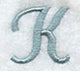 Flair Script Letter K (3 Inch)