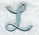 Flair Script Letter L (3 Inch)