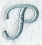 Flair Script Letter P (3 Inch)