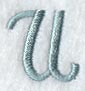 Flair Script Letter U (3 Inch)