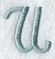 Flair Script Letter U (3 Inch)
