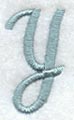 Flair Script Letter Y (3 Inch)