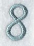 Flair Script Number 8 (3 Inch)