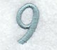 Flair Script Number 9 (3 Inch)