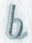 Flair Script Lower Case Letter b (3 Inch)