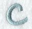 Flair Script Lower Case Letter c (3 Inch)