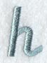 Flair Script Lower Case Letter h (3 Inch)