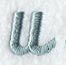 Flair Script Lower Case Letter u (3 Inch)