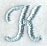 Flair Script Letter K (3 Inch)
