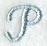Flair Script Letter P (3 Inch)