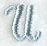 Flair Script Letter U (3 Inch)