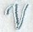 Flair Script Letter V (3 Inch)