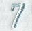 Flair Script Number 7 (3 Inch)