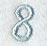 Flair Script Number 8 (3 Inch)