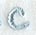 Flair Script Lower Case Letter c (3 Inch)