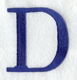 Schoolbook Letter D (3 Inch)