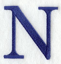 Schoolbook Letter N (3 Inch)