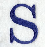 Schoolbook Letter S (3 Inch)