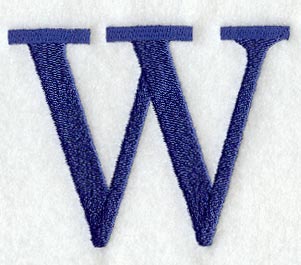 Schoolbook Letter W (3 Inch)