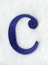 Schoolbook Lower Case Letter c (3 Inch)