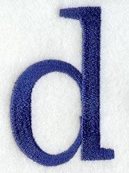 Schoolbook Lower Case Letter d (3 Inch)