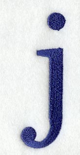 Schoolbook Lower Case Letter j (3 Inch)