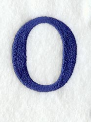 Schoolbook Lower Case Letter o (3 Inch)