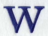 Schoolbook Lower Case Letter w (3 Inch)