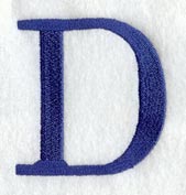 Schoolbook Letter D (3 Inch)