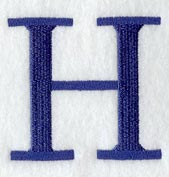 Schoolbook Letter H (3 Inch)