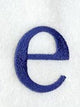 Schoolbook Lower Case Letter e (3 Inch)
