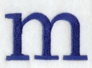 Schoolbook Lower Case Letter m (3 Inch)