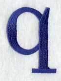 Schoolbook Lower Case Letter q (3 Inch)