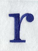 Schoolbook Lower Case Letter r (3 Inch)