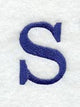 Schoolbook Lower Case Letter s (3 Inch)