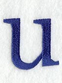 Schoolbook Lower Case Letter u (3 Inch)