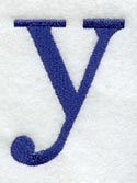 Schoolbook Lower Case Letter y (3 Inch)
