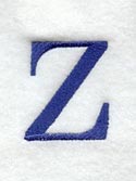 Schoolbook Lower Case Letter z (3 Inch)