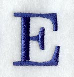 Schoolbook Letter E (3 Inch)