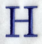 Schoolbook Letter H (3 Inch)