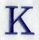 Schoolbook Letter K (3 Inch)