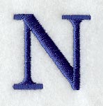 Schoolbook Letter N (3 Inch)