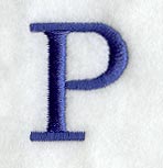 Schoolbook Letter P (3 Inch)