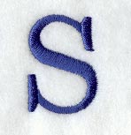 Schoolbook Letter S (3 Inch)