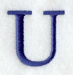 Schoolbook Letter U (3 Inch)