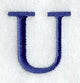Schoolbook Letter U (3 Inch)