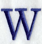Schoolbook Letter W (3 Inch)