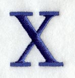 Schoolbook Letter X (3 Inch)
