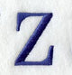 Schoolbook Letter Z (3 Inch)