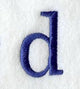 Schoolbook Lower Case Letter d (3 Inch)